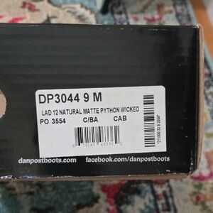 Dan Post Exotic Natural Matte Python Wicked Boots